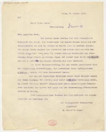 Brief an Fritz Meyer : 04.01.1919