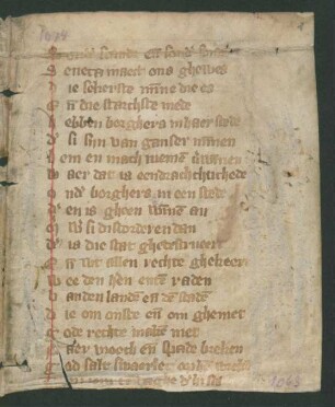Die dietsche doctrinale (Fragment)