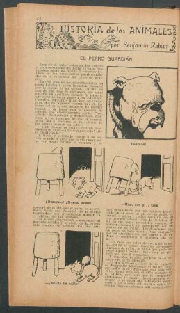 El perro guardián : Historia de los animales