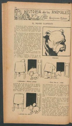 El perro guardián : Historia de los animales