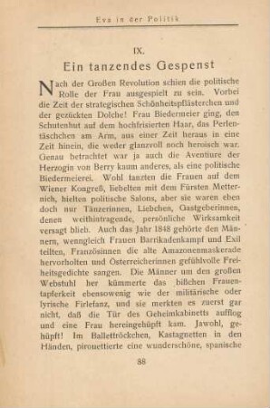 IX. Ein tanzendes Gespenst