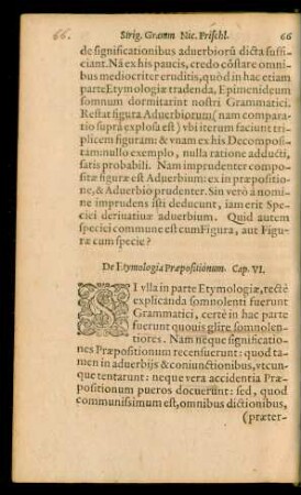 De Etymologia Praepositionum. Cap. VI.