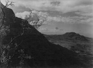 Abbruch des Simien-Gebirges : Randabbruch des Simien-Gebirges unweit der Ortschaft Debark