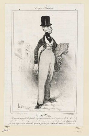 Le Tailleur, Blatt 2 der Folge "Types Français", in: "Le Charivari", Paris 1835