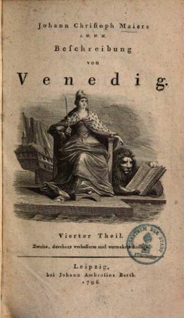 Johann Christoph Maiers Beschreibung von Venedig, 4