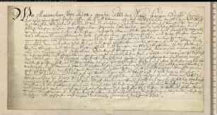 Corveyscher Lehnbrief für das Kloster Nazareth über zwei Güter vor Störmede und Eringhausen.