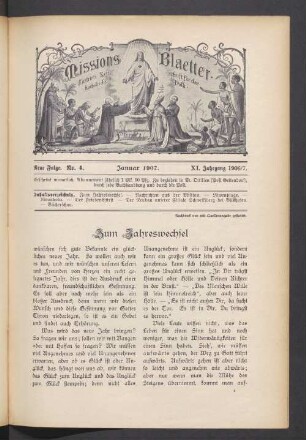 Nr. 4. Januar 1907