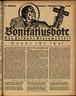 Ausgabe vom Sonntag, den 11. Dezember 1938.