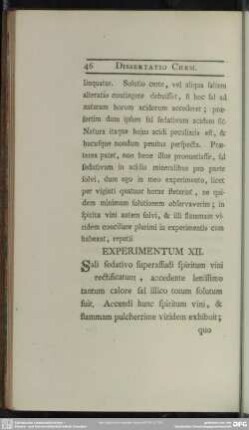 Experimentum XII