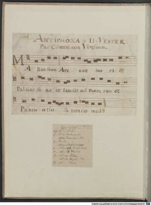 38 Sacred songs - BSB Mus.ms. 55 : [index title, f.IIr:] Hymni per totu[m] a[n]nu[m]. a o 1581."
