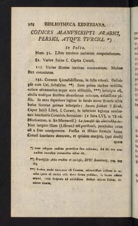 168-174, Codices Manuscripti Arabici, Persici, Atque Turcici