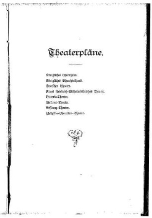 Theaterpläne