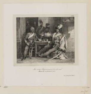 Alte Franzosen, Blatt 14 der Folge "Lithographisches Album"