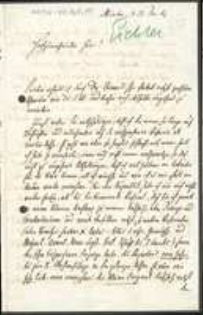 Brief von August Wilhelm Eichler an Unbekannt