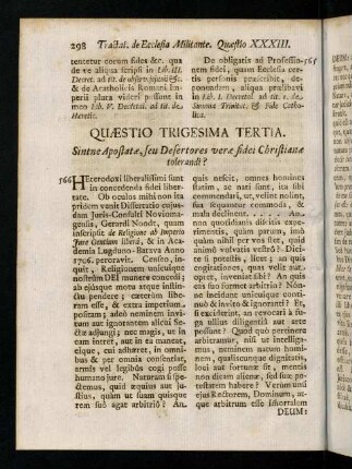 298-338, Quaestio Trigesima Tertia.