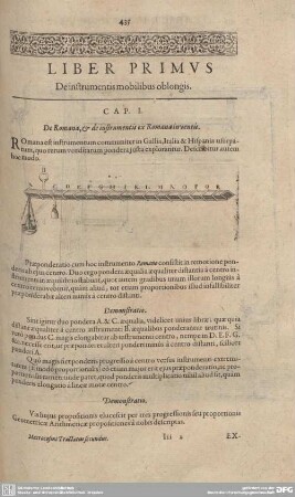 Liber Primus. De instrumentis mobilibus oblongis.