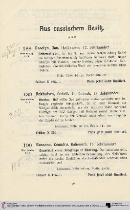 Aus russischem Besitz (Nr. 188-207)