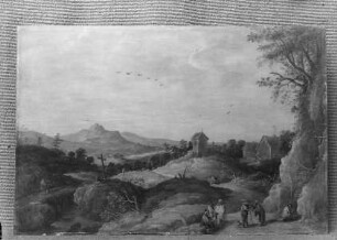 Gebirgslandschaft mit Zigeunern