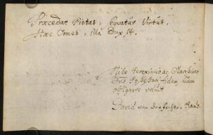 Pechte, David von dem [o.O., o.D.].