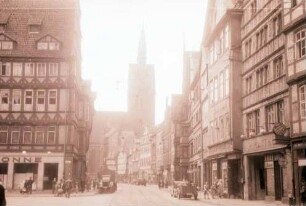 Hannover: Schmiedstraße mit Marktkirche [St. Georgii et Jacobi]