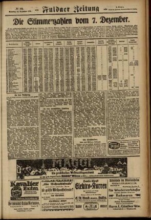 Zweite Ausgabe vom Sonntag, den 14. Dezember 1924.