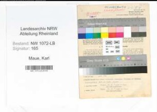 Entnazifizierung Karl Maue , geb. 28.04.1905 (Beamter)