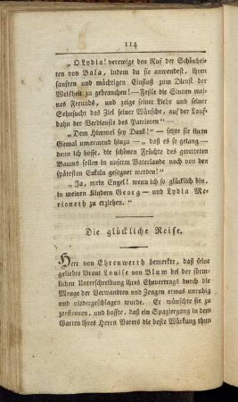 Die glückliche Reise.