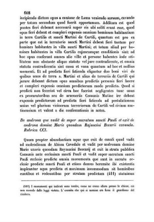 Rubrica CCI. - Rubrica CCXX.