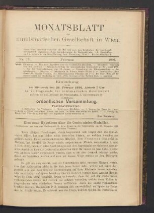 Nr. 151. Februar. 1896