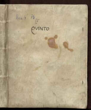 Weltliche Vokalmusik und Tanzsätze. Quinto/Cantus II : 16./17. Jh.