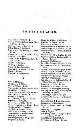 Verzeichnis der Artikel : [Register]