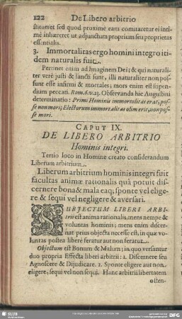 Caput IX. De Libero Arbitrio Hominis integri