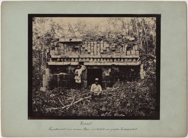 "Remains of the façade of a building located to the north-north-east of the large temple palace."