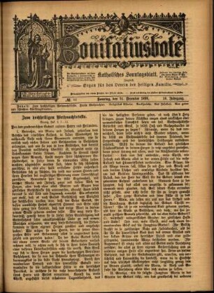 Ausgabe vom Sonntag, den 24. Dezember 1899.