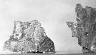 Belagstück in Form einer Palmette (Fragment)