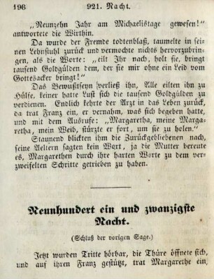 Neunhundert ein und zwanzigste Nacht