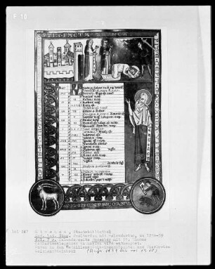 Psalterium mit Kalendarium — Kalendar, Folio 1verso-7recto — Buchseite Dezember, Folio 7recto