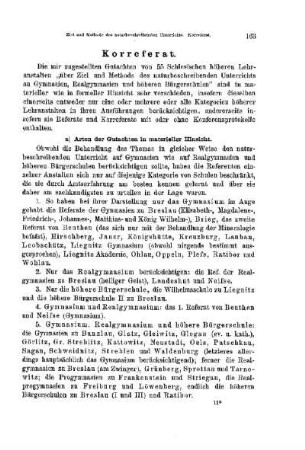 Über Ziel und Methode des naturbeschreibenden Unterrichts : [Korreferat]