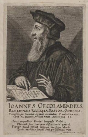 Bildnis des Ioannes Oecolampadius