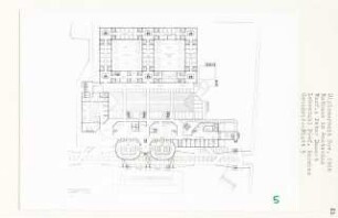 Rathaus, Amsterdam-Groot Waterloo (Diplomarbeit bei Bernhard Hermkes): Sitzung 1, Grundriss 3. Obergeschoss 1:200