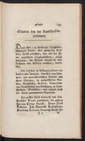 Studien bey der Landschaftszeichnung