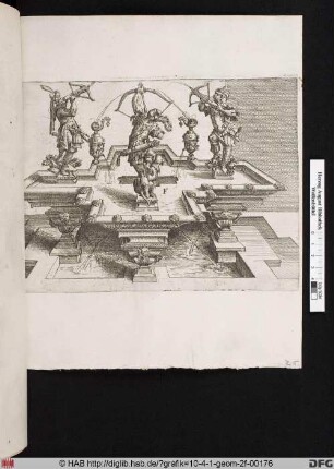 [Brunnen mit drei Bogenschützen. Band V.]