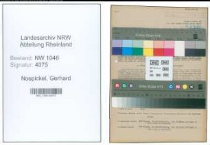 Entnazifizierung Gerhard Nospickel , geb. 05.06.1905 (Bergmann)