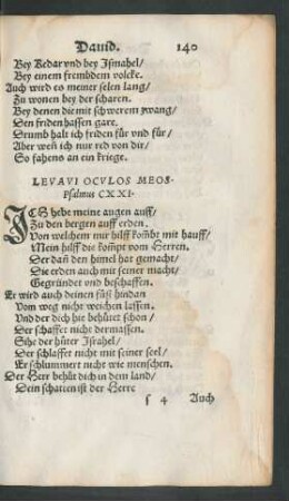 Psalmus CXXI. - Psalmus CXXX.