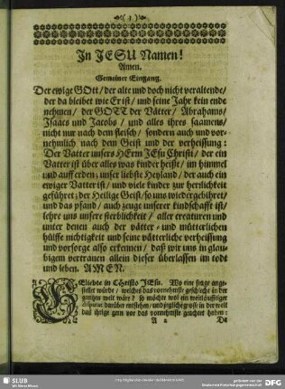 Leichenpredigt : Gemeiner Eingang. Leich-Text. erklärung des Texts. Lehr-Puncten