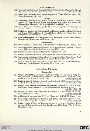 Porzellan-Figuren (Nr. 381-387)