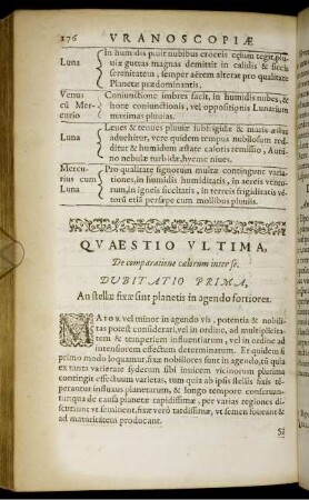Quaestio Ultima, De comparatione caelorum inter se.
