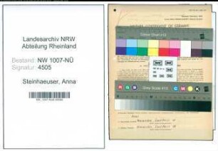 Entnazifizierung Anna Steinhaeuser , geb. 17.01.1901 ()