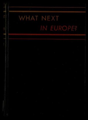 What next in Europe?