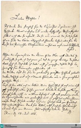 Brief von Johann Wenzel Kalliwoda an Wilhelm Kalliwoda vom 27.12.1865 - K 3170,688